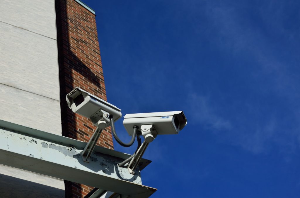 surveillance cameras, symbolizing what you can avoid with a VPN