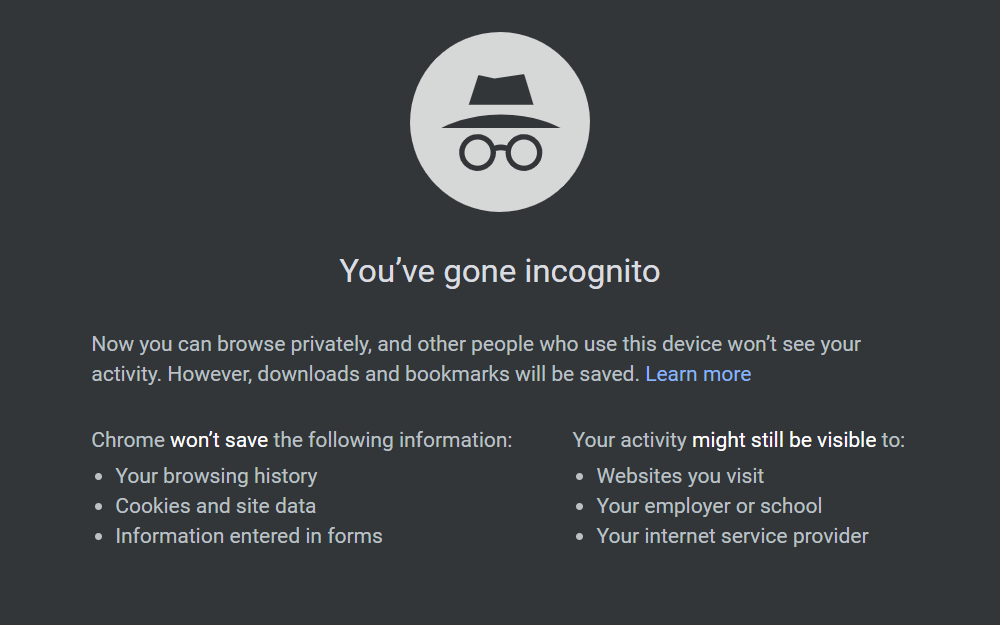 Incognito Window